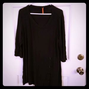 Black cotton nightgown